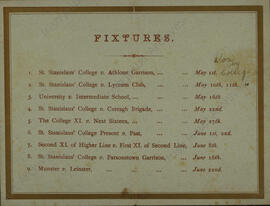 Fixture List St Stanislaus Cricket Club