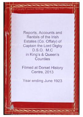 Digby Irish Estates Annual Report 1923