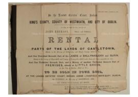 Landed Estates Court Rentals for the estate of John Emerson for parts of the lands of Castletown