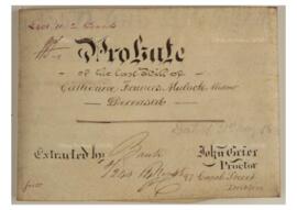 Probate of the last will of Catherine Frances Mulock