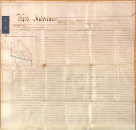 Lease to James Hand for lands at Srah and Ballydrohid - Deed with map