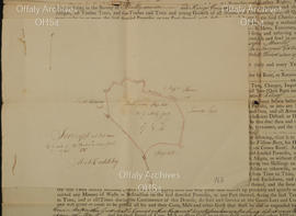 Lease to Joseph Manliffe for plot in Tullamore - Map